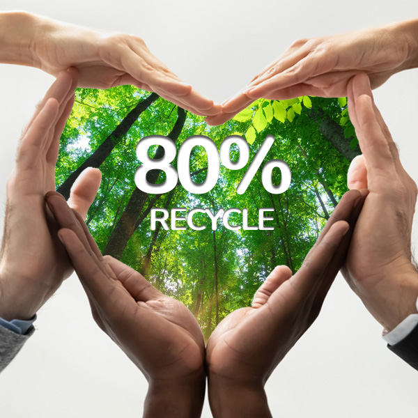 80-percent-recycle.jpg Substral® Terreaux sans tourbe est durable