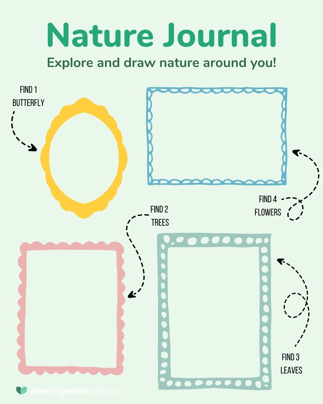 Printable Nature Journal for kids