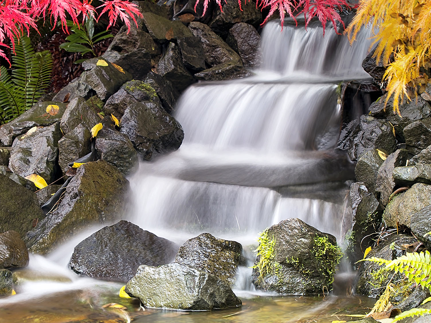 Красивые водопады. Живая природа. Японский водопад. Картинки с водопадом и природой.