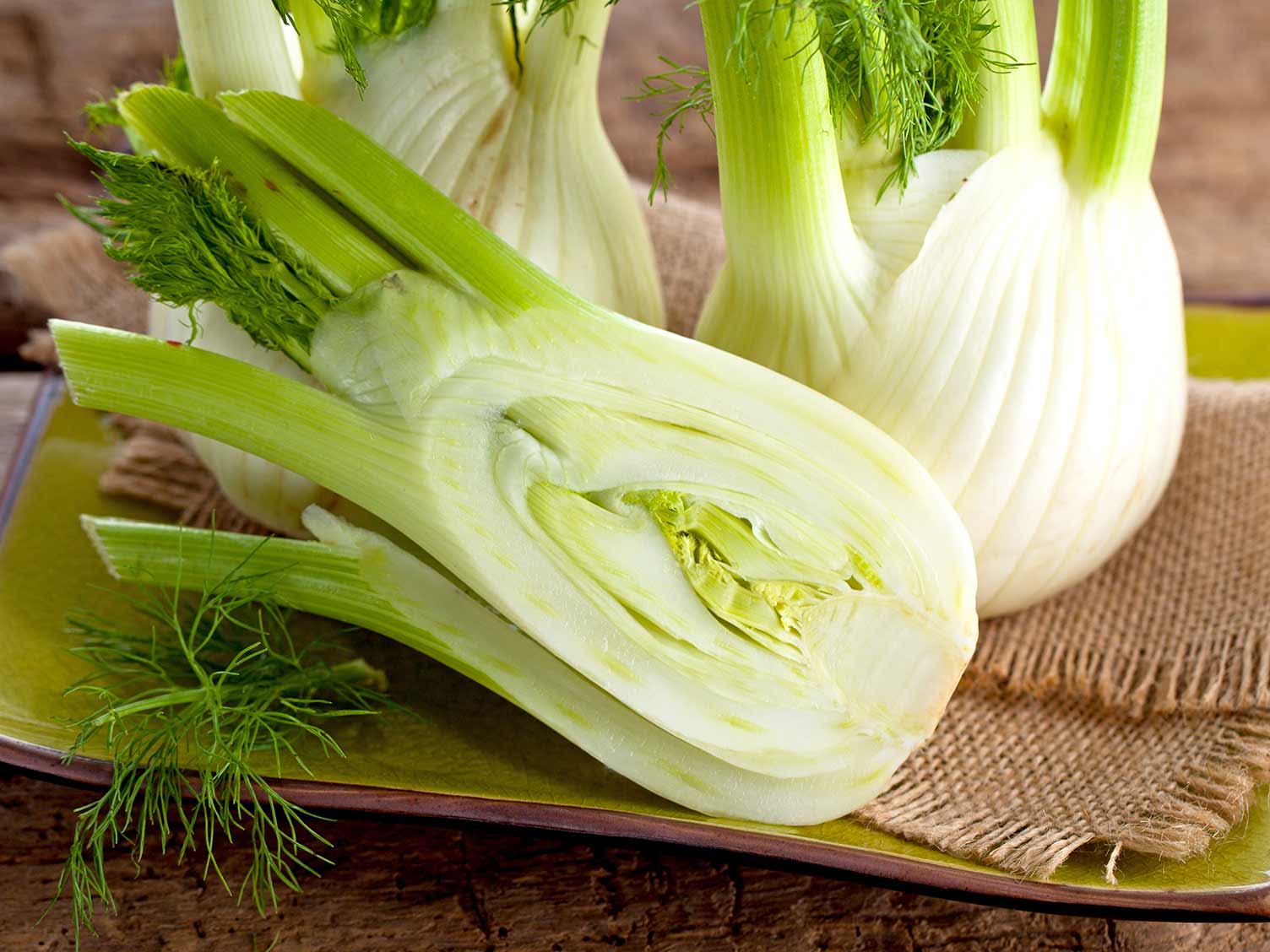 Fresh Florence fennel ready for cooking