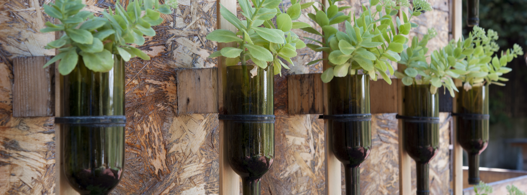 recyclage trend in de tuin