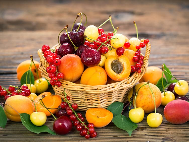 Basket full of fruit