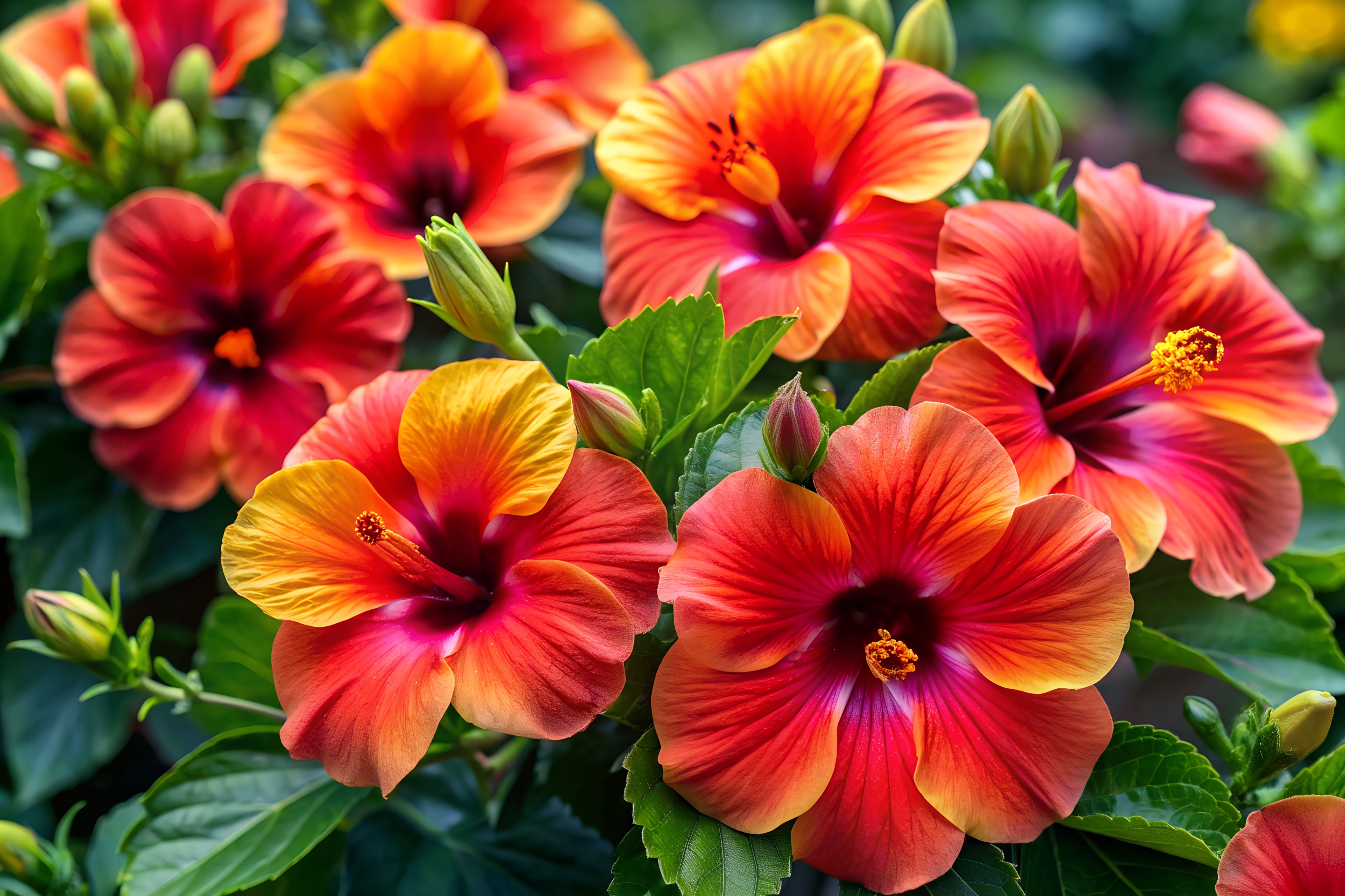 Hibiskus w ogrodzie i w domu