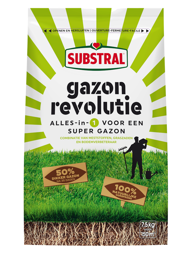 Gazon Revolutie 7,5 kg voor 150 m² – perfect voor grotere oppervlakken