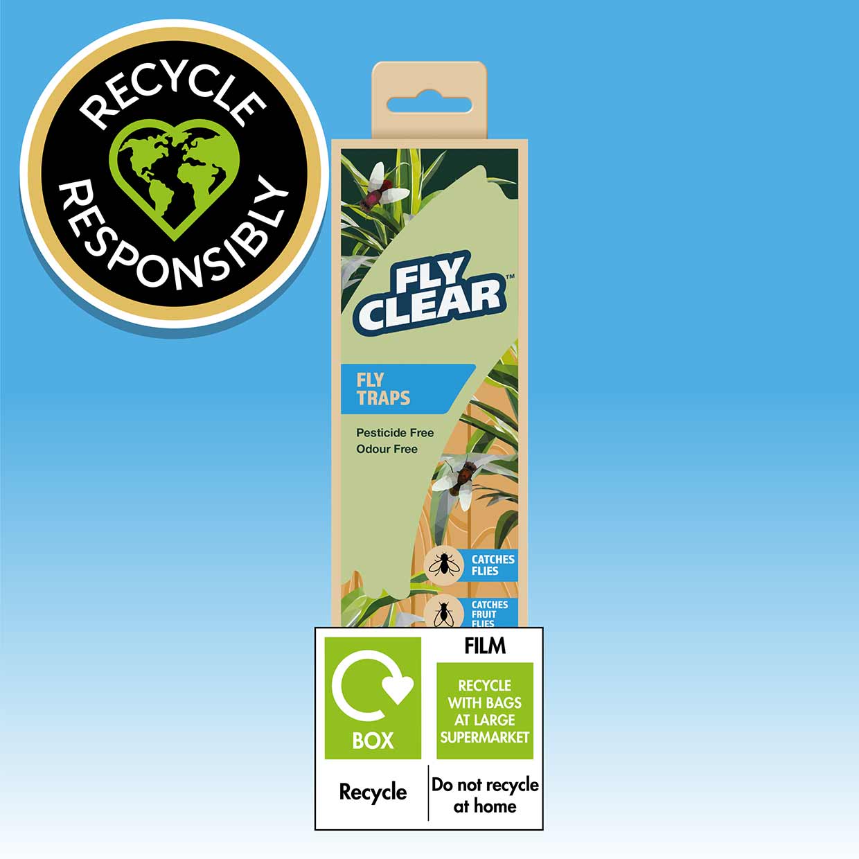 FlyClear™ Fly Traps 4 traps