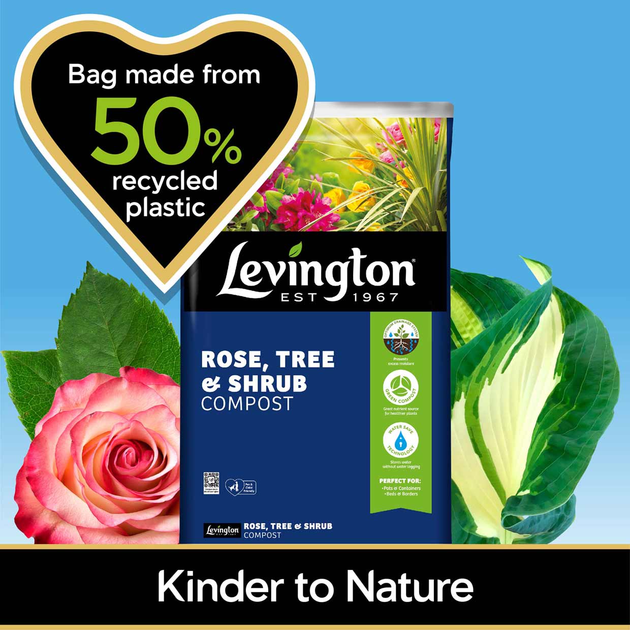 Levington® Rose, Tree & Shrub Compost, 50 litres Love The Garden