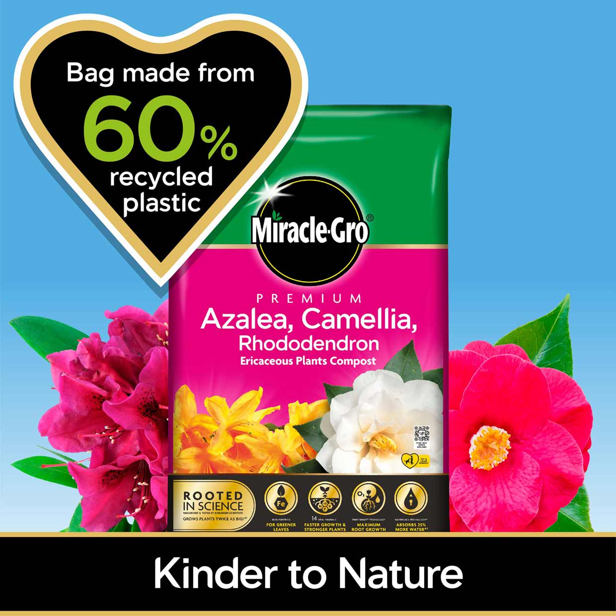 MiracleGro® Premium Azalea, Camellia & Rhododendron Ericaceous Compost