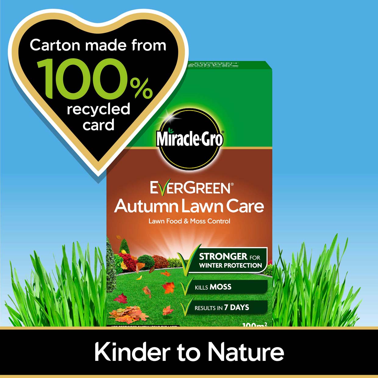 Moss Control Fertilizer Miracle-Gro EverGreen Autumn Lawn Care 12.6kg ...