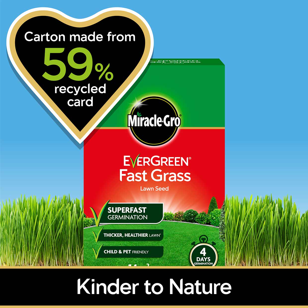 MiracleGro® EverGreen® Fast Grass Lawn Seed 420g