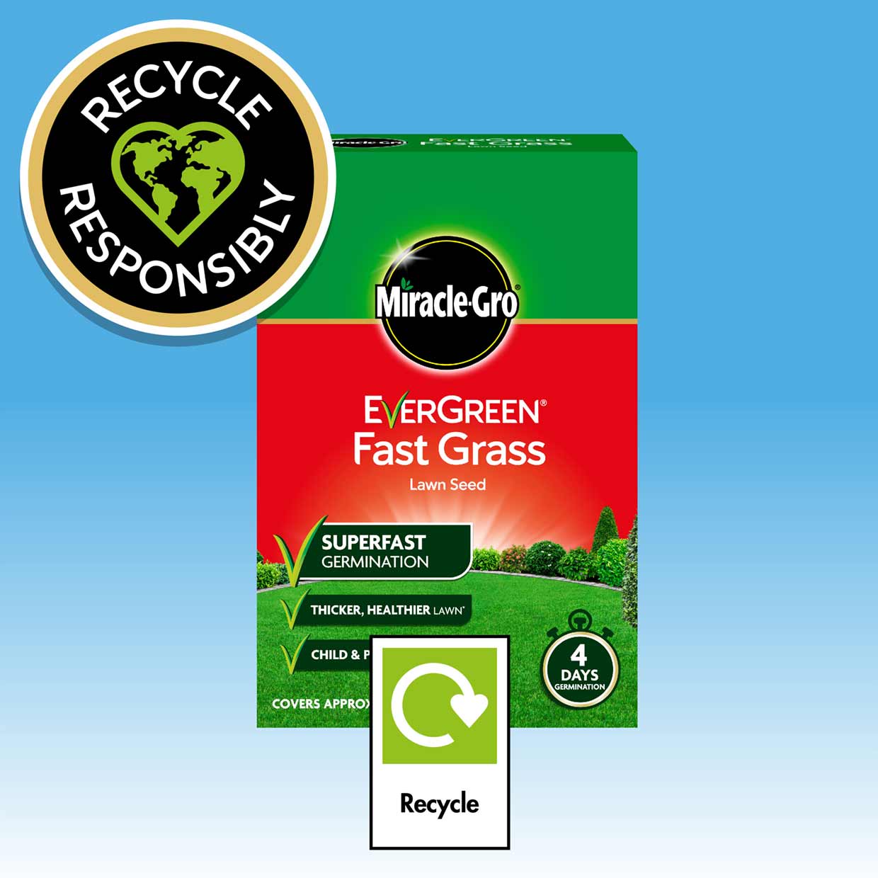 MiracleGro® EverGreen® Fast Grass Lawn Seed 420g