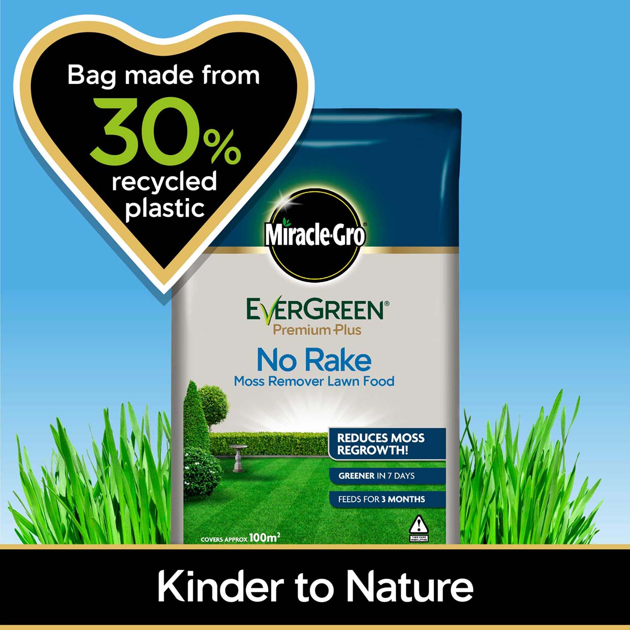 MiracleGro® EverGreen® Premium Plus No Rake Moss Remover Lawn Food