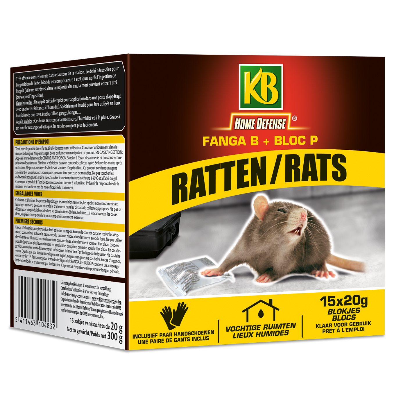 KB® Home Defense Rats & Souris 3-in-1 Ultrason, électromagnétique et  impulsions lumineuses, 1p