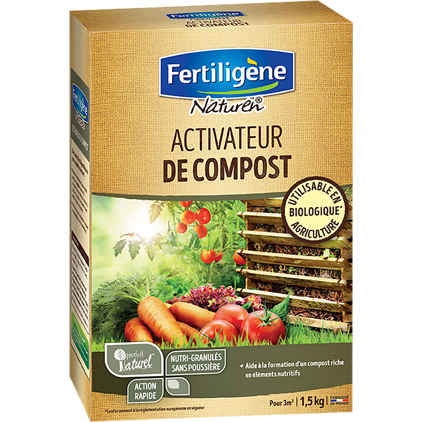 Activateur de compost UAB Promesse de Fleurs utilisable en Agriculture  Biologique 500g