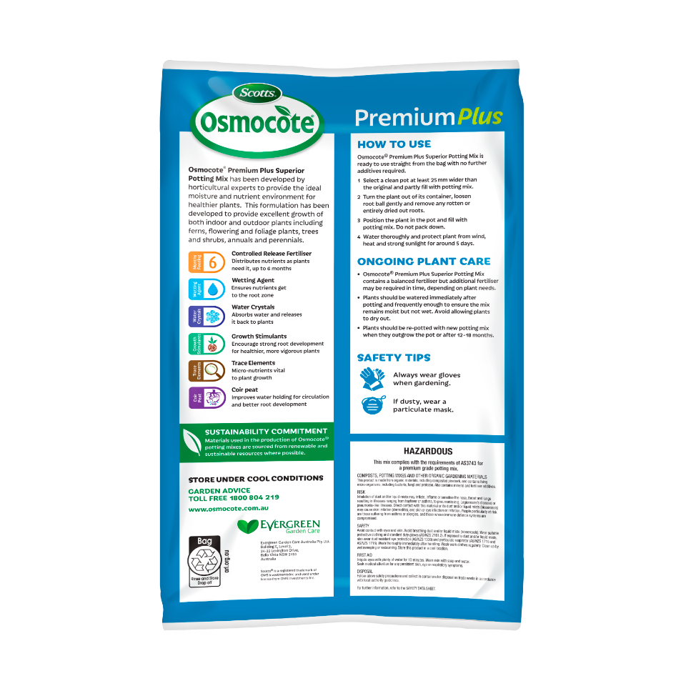 Scotts Osmocote® Premium Plus Superior Potting Mix Love the Garden