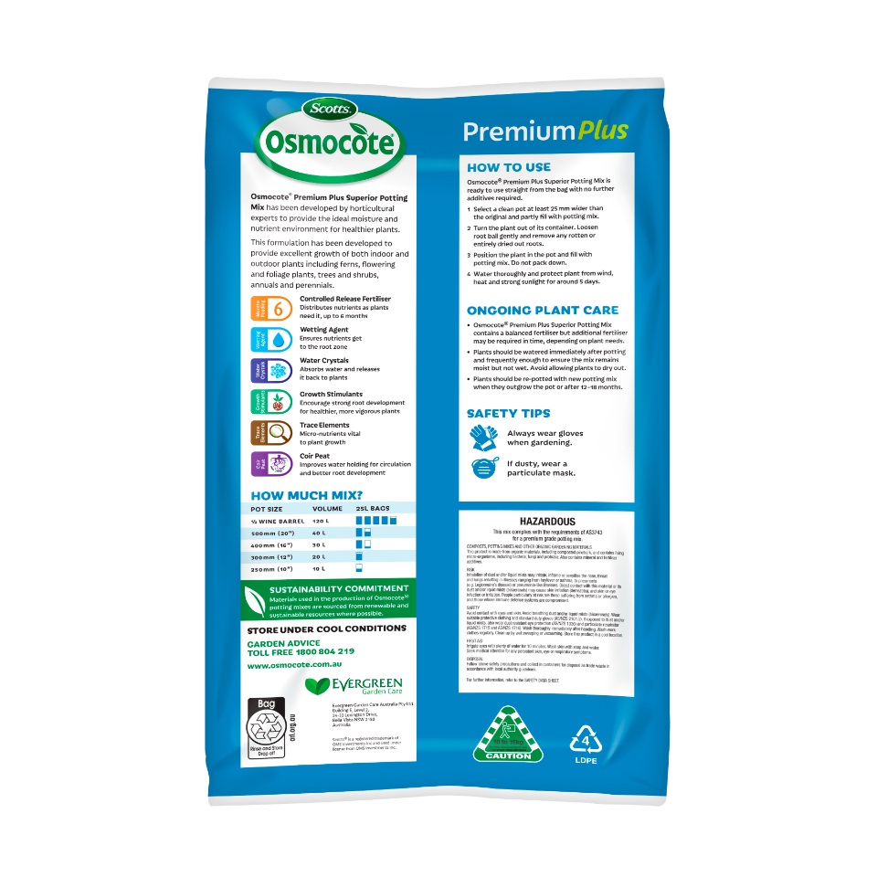 Scotts Osmocote® Premium Plus Potting Mix Scotts Australia