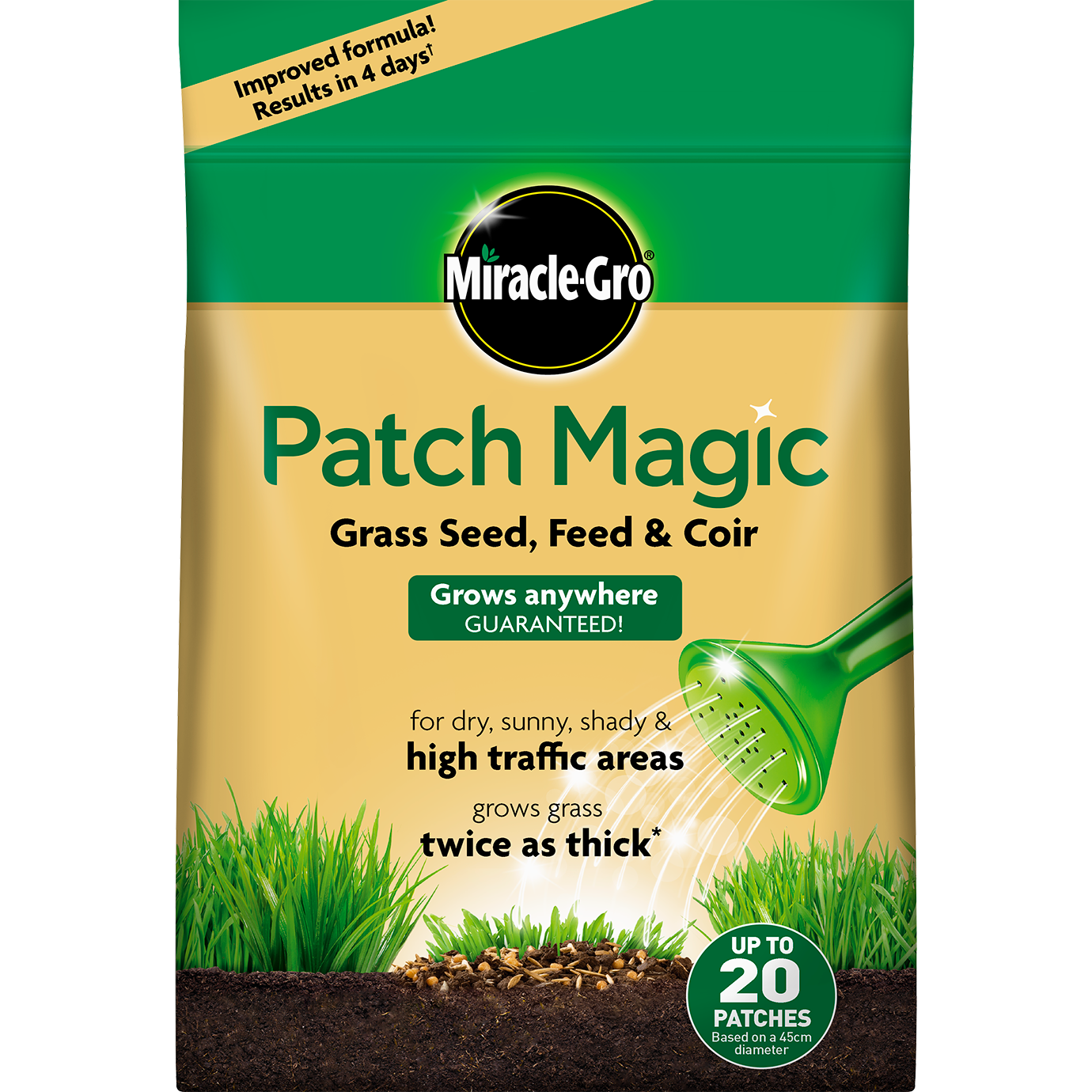 MiracleGro® Patch Magic® Grass Seed, Feed & Coir 1.5kg
