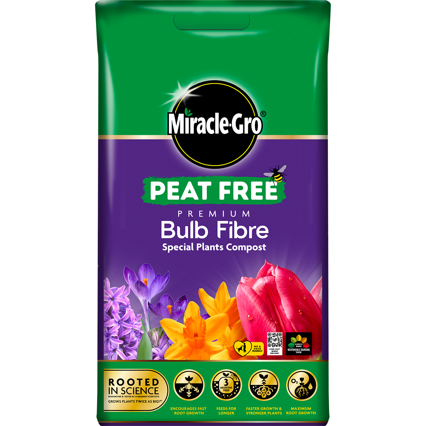 MiracleGro® Peat Free Premium Bulb Fibre Compost 10 litres