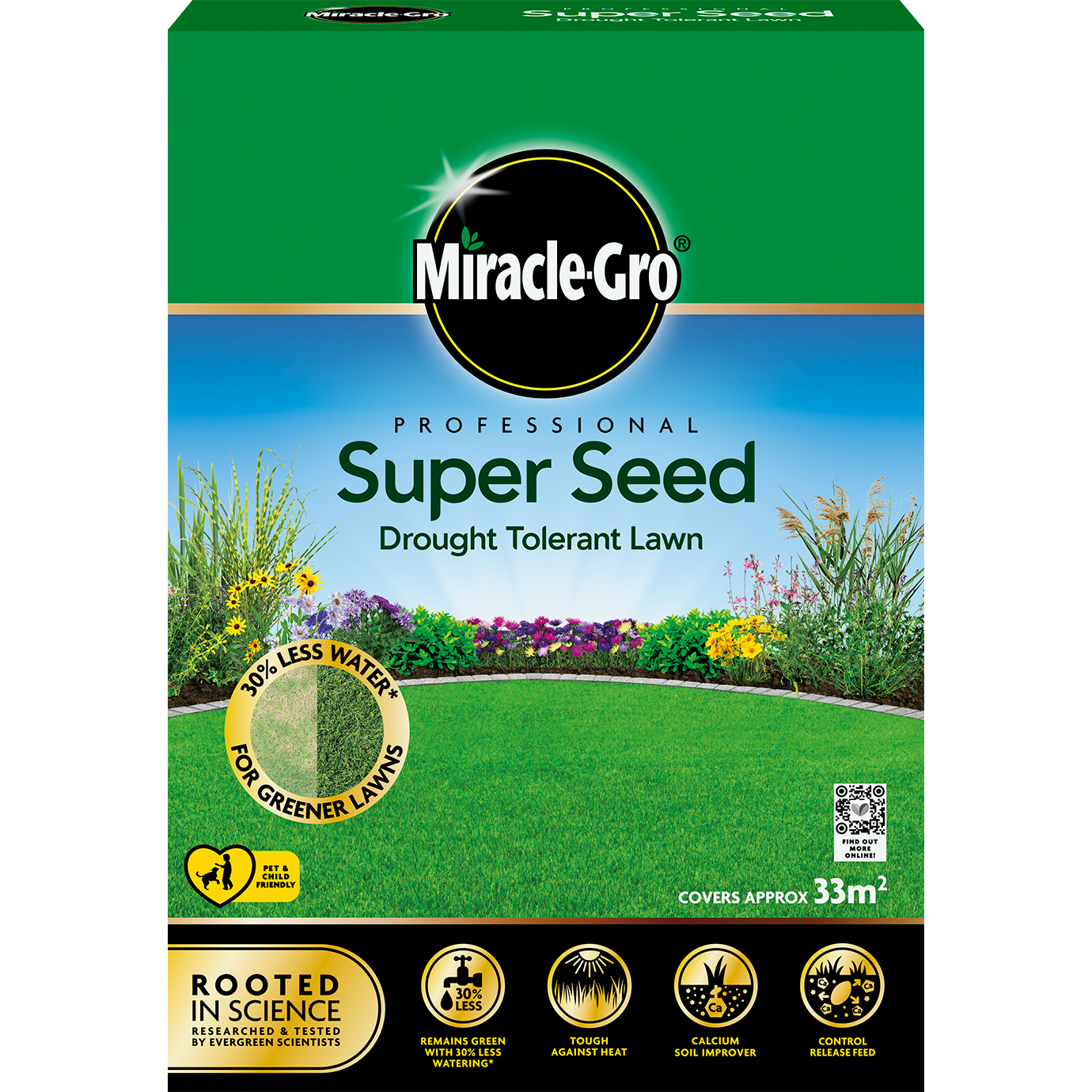 Is Miracle Grow Good For Grass Miracle-Gro® Professional Super Seed Drought Tolerant Lawn 1kg carton