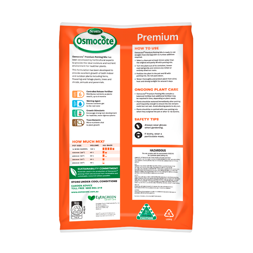 Scotts Osmocote® Premium Potting Mix Scotts Australia
