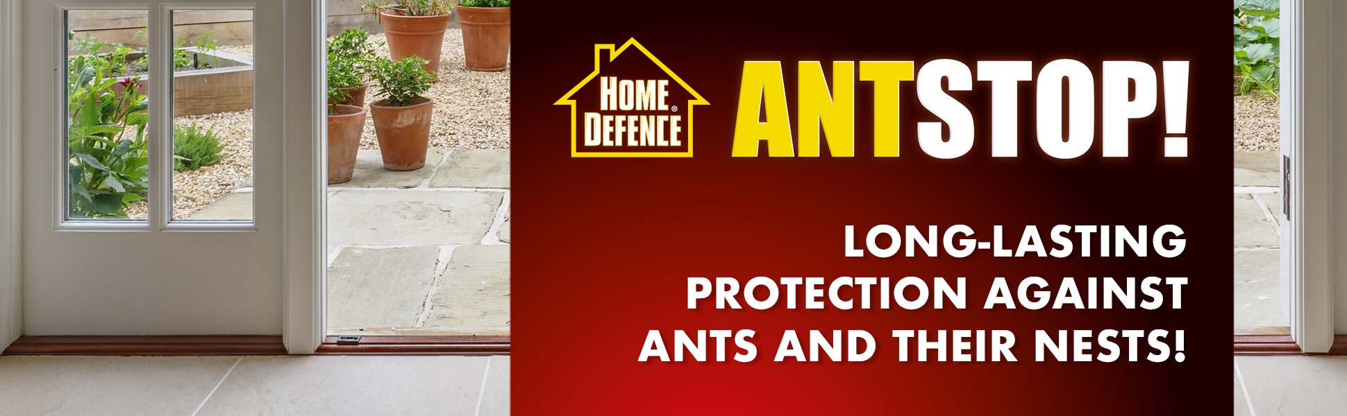 Home Defence® Ant Stop! - Long Lasting Protection Against Ants And Their Nests