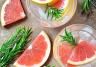 Rosemary and Grapefruit Cocktail garnishes