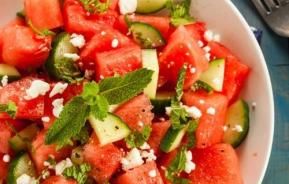 Watermelon Feta & Mint Salad