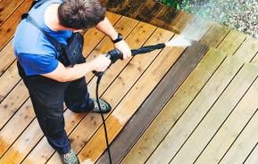 How to clean garden decking
