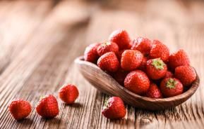 Strawberries in a basket