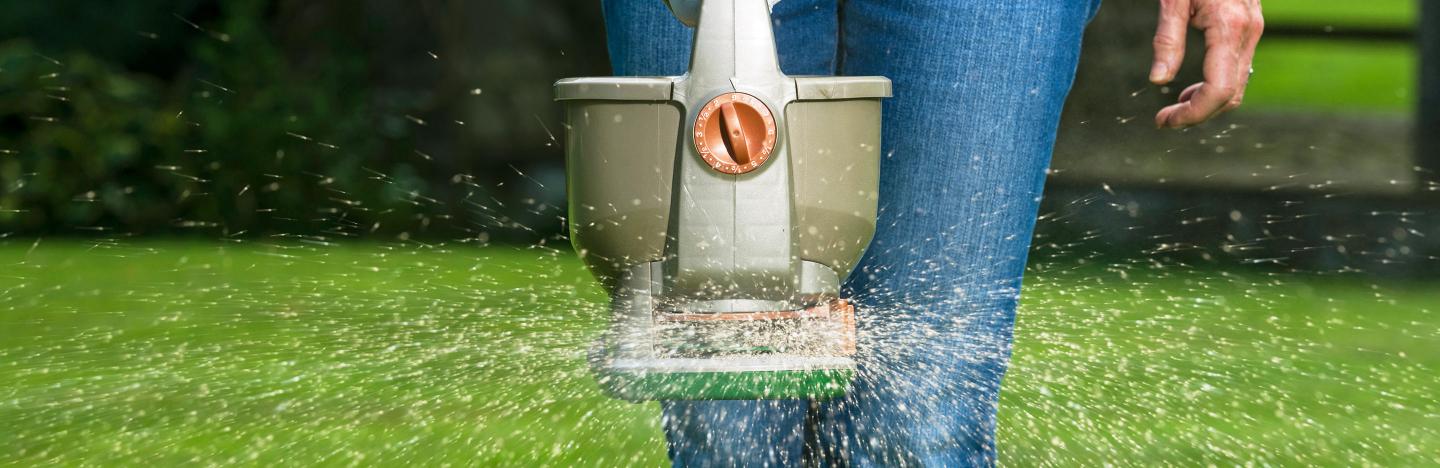Using lawn spreaders