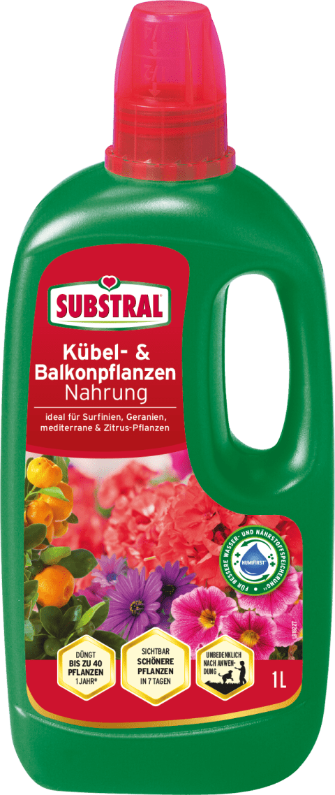 SUBSTRAL Kbel- & Balkonpflanzen Nahrung, 1 l | Liebe Deinen Garten DE