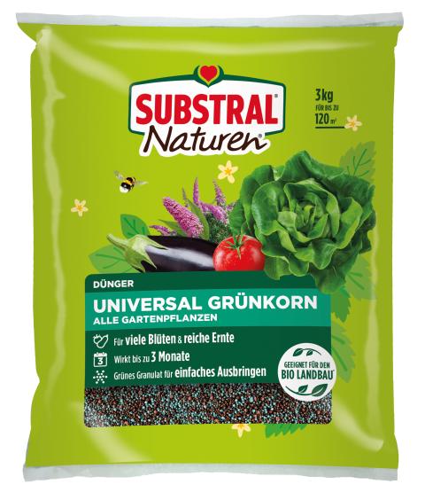 SUBSTRAL Naturen Grnkorn, 3 kg | Liebe Deinen Garten DE