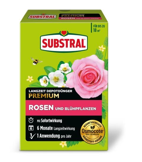 SUBSTRAL Langzeit Depotdnger Rosen und Blhpflanzen, 1,5 kg | Liebe  Deinen Garten DE