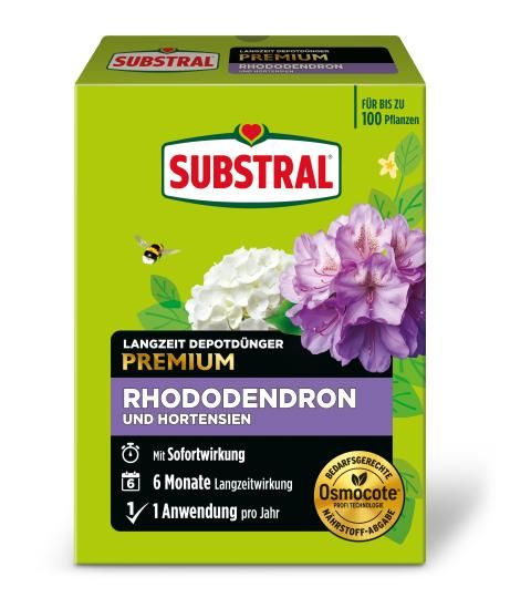 SUBSTRAL Langzeit Depotdnger Rhododendron und Hortensien , 1,5 kg | Liebe  Deinen Garten DE