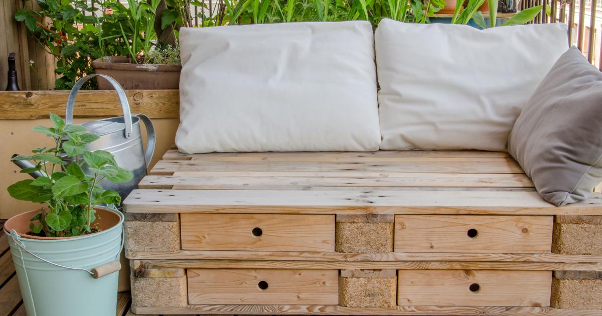 Palettenmöbel: Ideale Gartenmöbel in Kreativbauweise