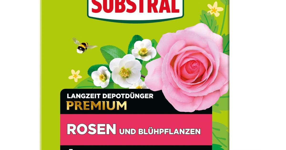 SUBSTRAL Langzeit Depotdnger fr Rosen & Blhpflanzen, 1,5 kg | Liebe  Deinen Garten AT