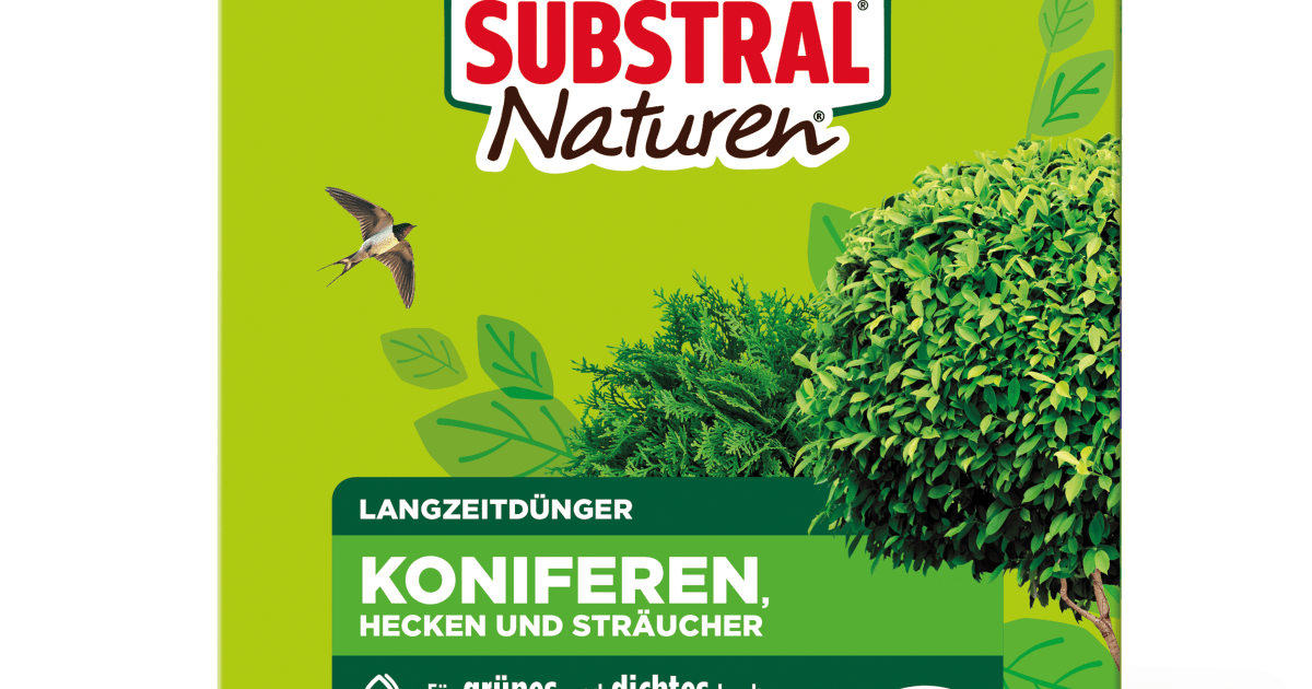 Substral Naturen Langzeitdnger Koniferen, Hecken und Strucher 1,2 kg,  Anwendungsfertig | Liebe Deinen Garten AT