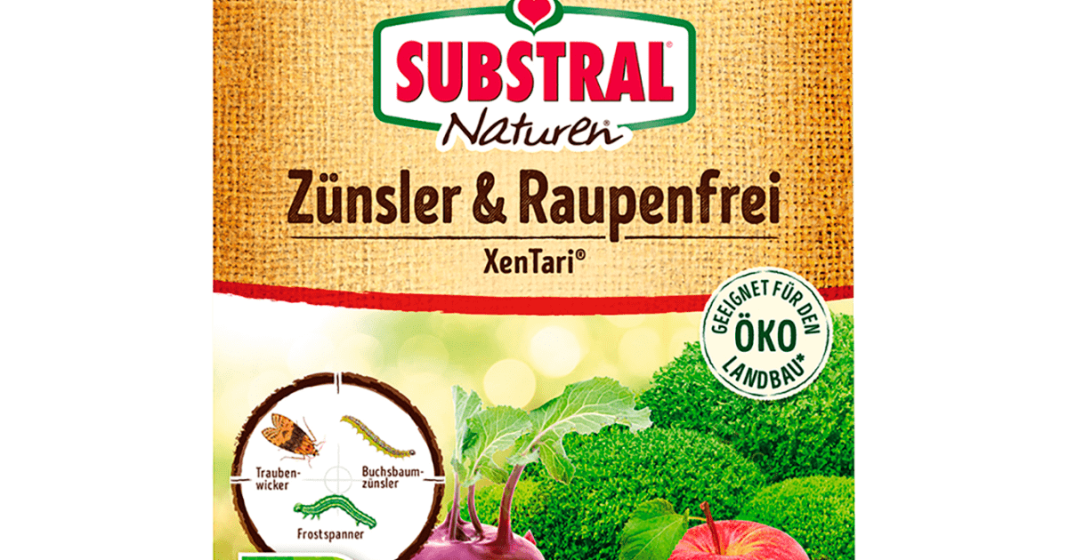 SUBSTRAL® Naturen® Zünsler & Raupenfrei XenTari, 4 x 3 g Liebe Deinen