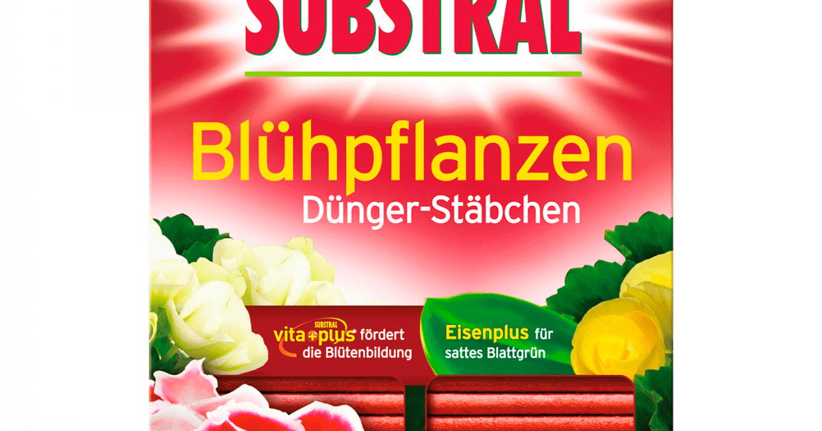 SUBSTRAL® Blühpflanzen DüngerStäbchen, 60 St. Liebe Deinen Garten AT
