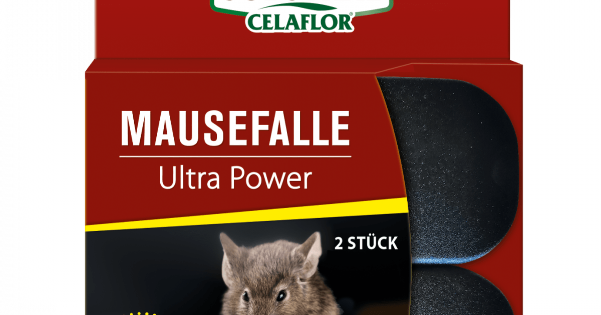 Tomcat Falle Maus Mäusefalle 2 Stück Celaflor Mausefalle Ultra Power 