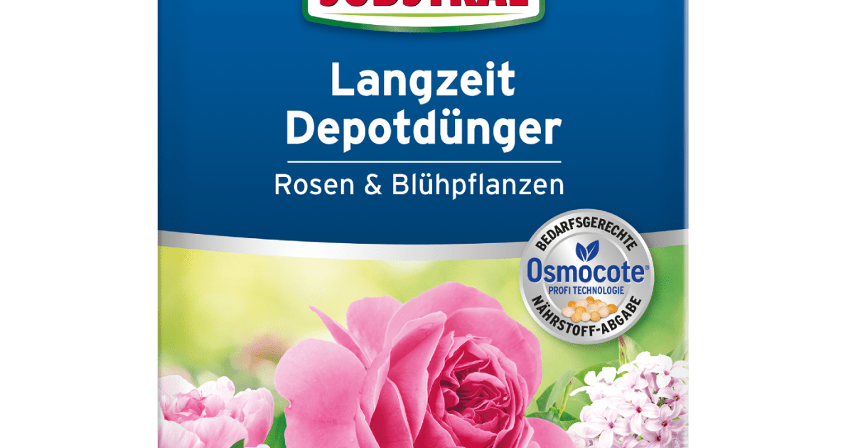 SUBSTRAL® Langzeit Depotdünger für Rosen & Blühpflanzen, 750 g Liebe