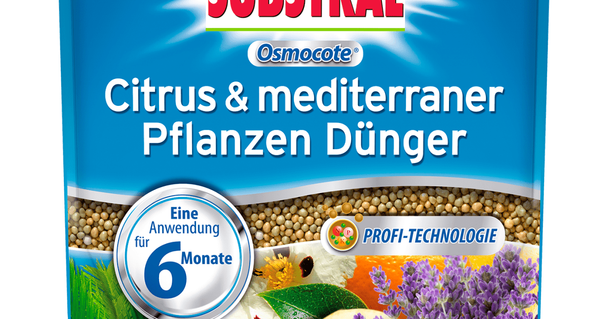 SUBSTRAL® Osmocote Citrus & mediterraner Pflanzen Dünger, 1,5 kg
