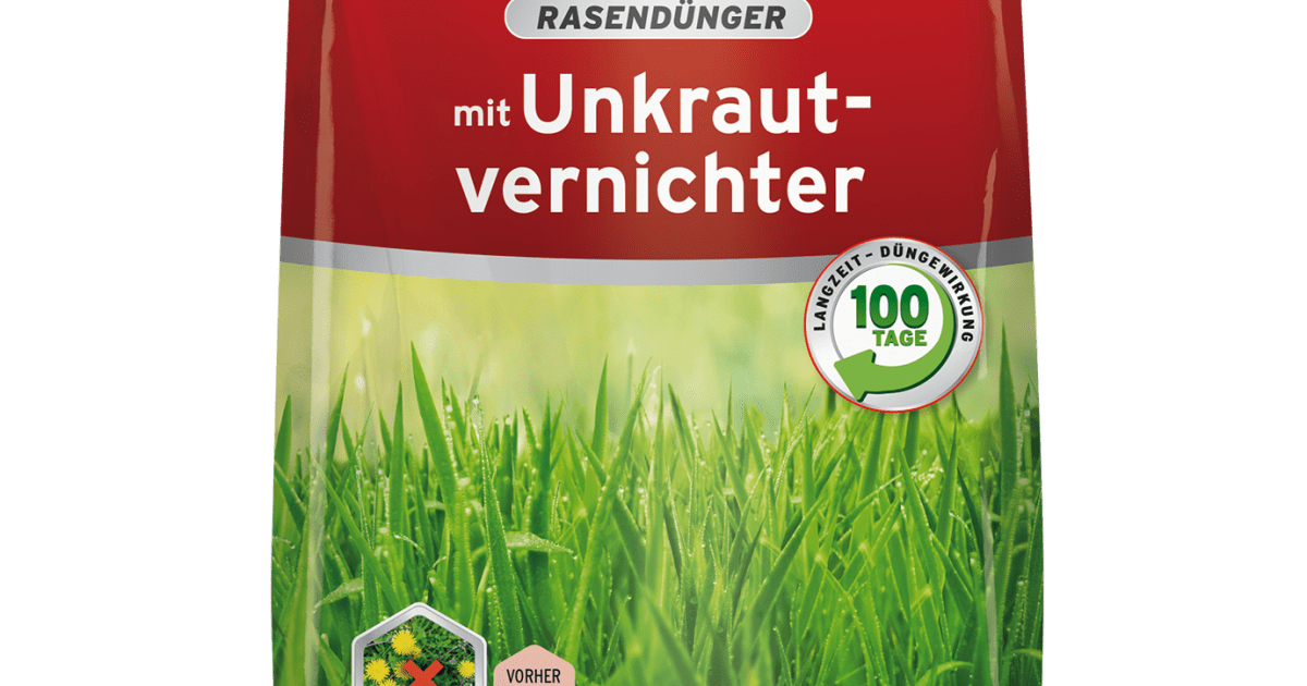 SUBSTRAL Rasendnger mit Unkrautvernichter, 9 kg | Liebe Deinen Garten DE