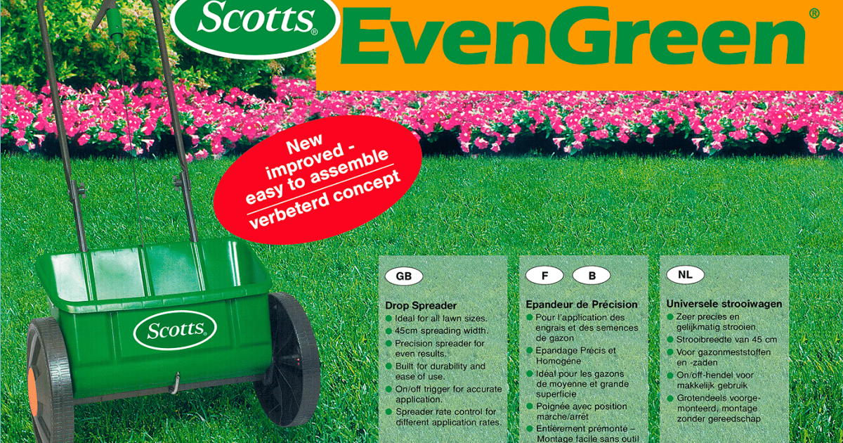Scotts® EvenGreen™ Drop Spreader lovethegarden