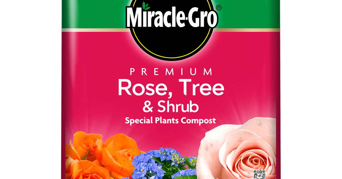 MiracleGro® Premium Rose, Tree & Shrub Compost 40 litres