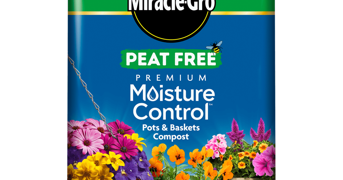 Miracle-Gro® Peat Free Premium Moisture Control Compost for Pots