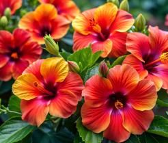 Hibiskus w ogrodzie i w domu