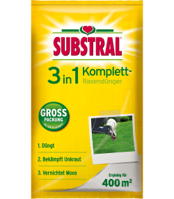 SUBSTRAL® 3in1 Komplettrasendünger
