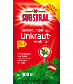 SUBSTRAL® Rasendünger plus Unkrautvernichter 2 in 1
