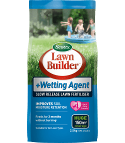 Scotts Lawn Builder™ +Wetting Agent Slow Release Lawn Fertiliser 
