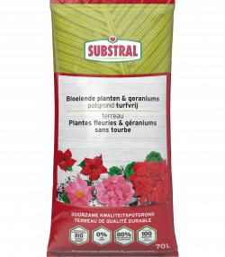Substral® Potgrond bloeiende planten &amp; geraniums Turfvrij